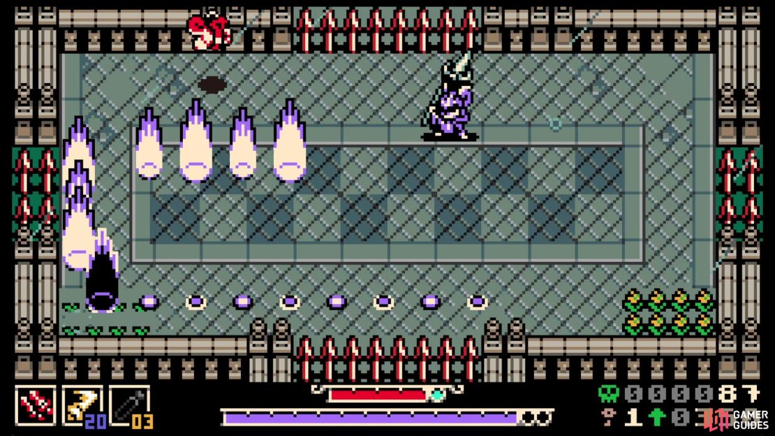 The little dots that Thorne leaves behind will explode into pillars of fire.