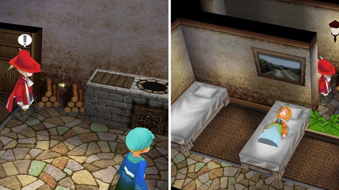 The two items are both hidden, and are connected by a dark passage.