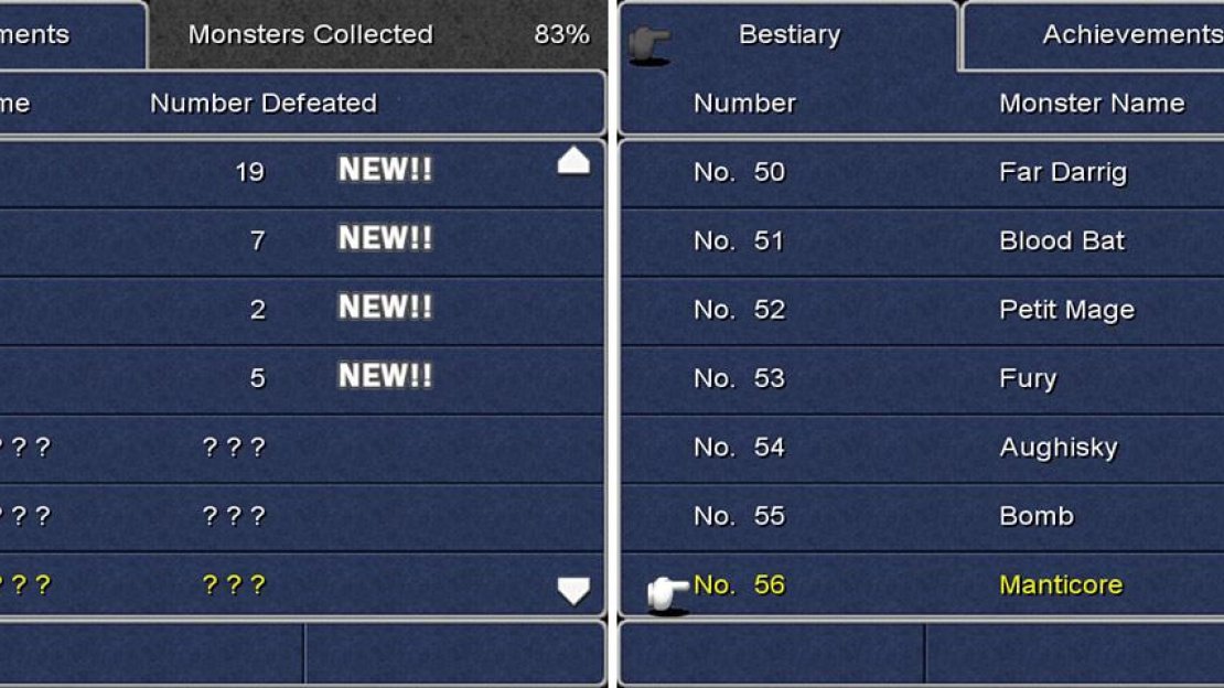 As you can probably tell, my personal Bestiary is 83% complete.