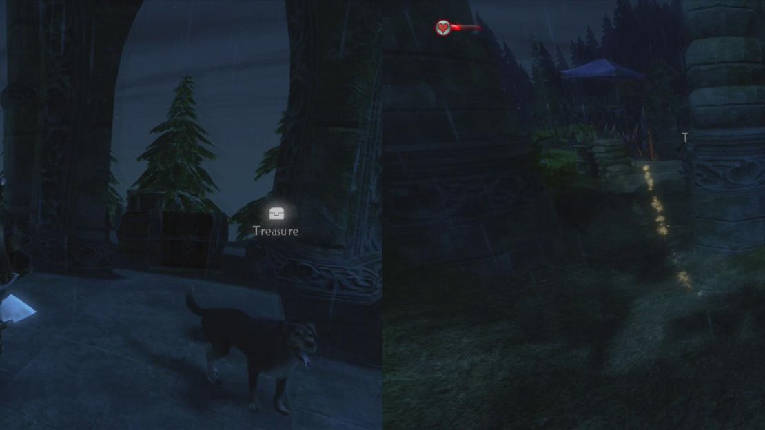 Once you have cleared the main camp, look around for chests to loot.