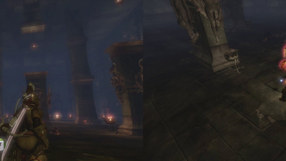 Once you reach the room with all the pillars, prepare for a balvarine onslaught!