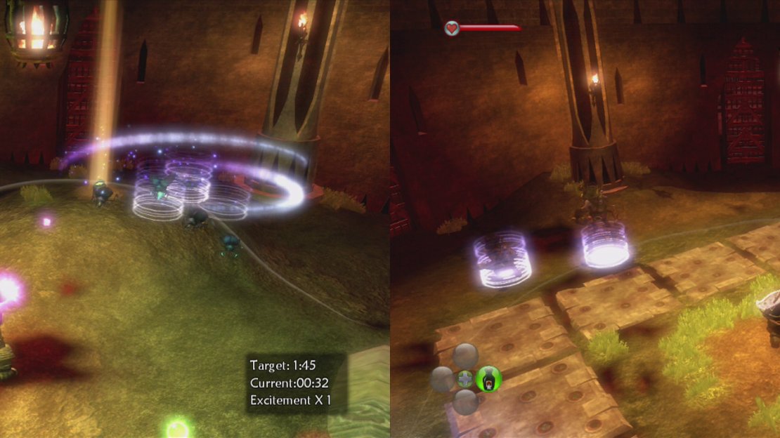 Round 1 sets you up against beetles (left), whilst round 2 gives you hobbes to defeat (right).