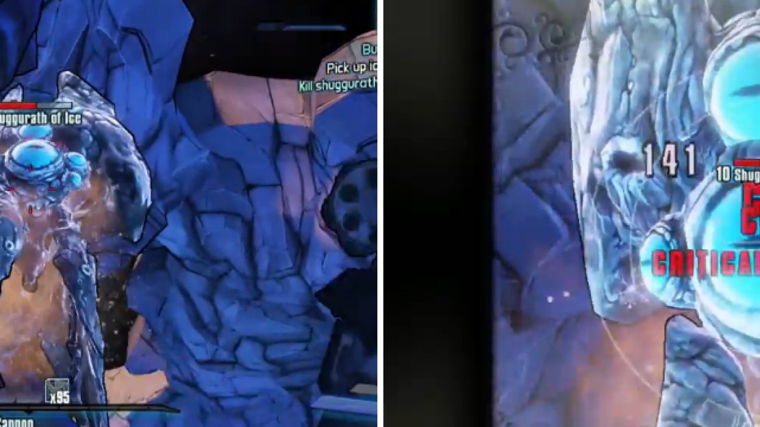 The Shugguraths of Ice can easily be taken down by shooting the eyes on them, as those are critical hit points.