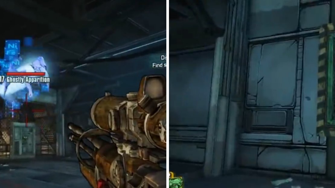 You can’t hurt these ghosts yet, so ignore them and go into the vent to continue (right).