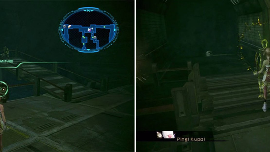 Location of the weapon materials (left). Assistant’s Location (right).