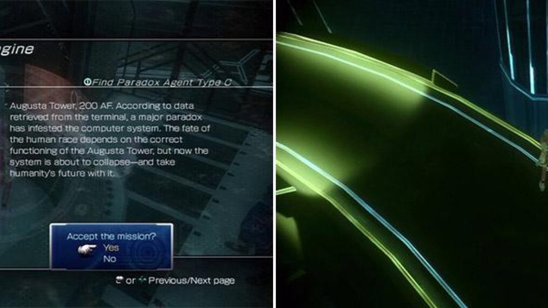 Find Agent C (left). Paradox Agent C’s Location (look at the base of the right pillar). (right)