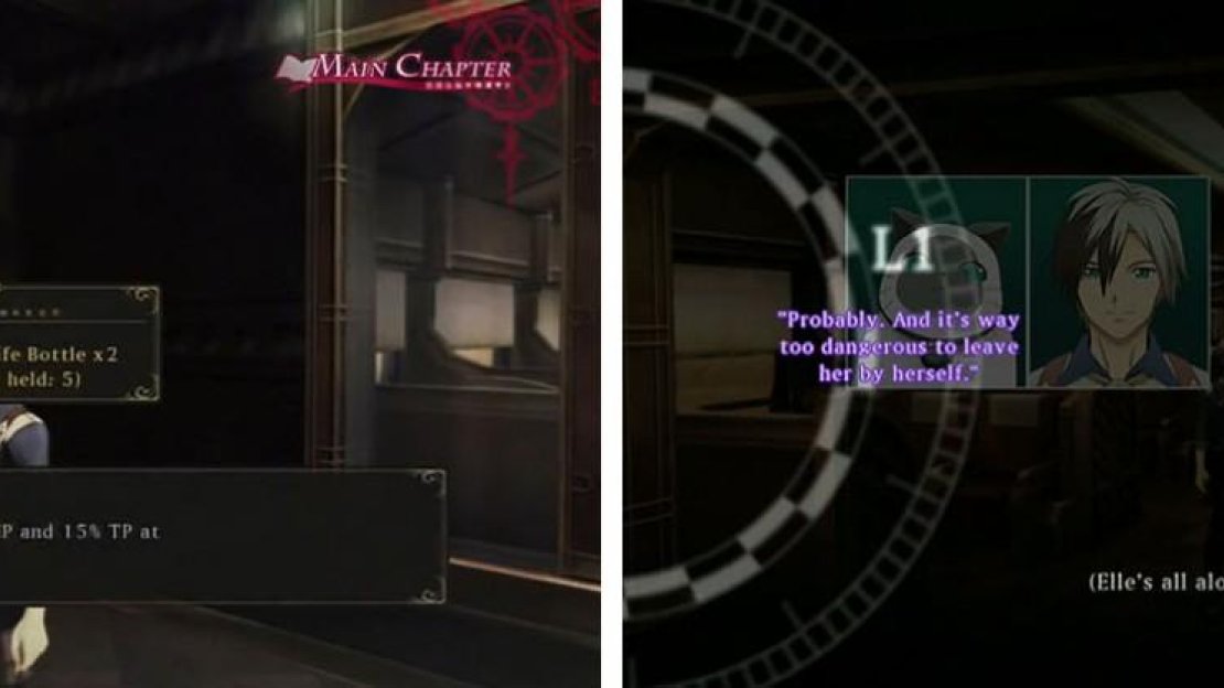 Grab the treasure as you pass through the cars again and then stop and discuss Elle.