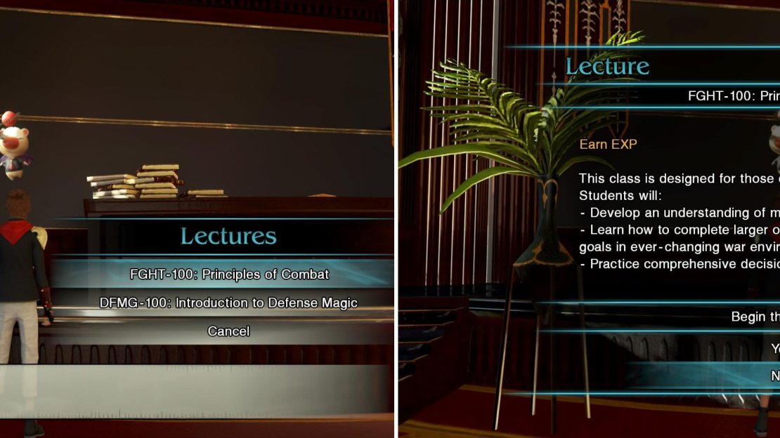 Moglin’s lectures should be a priority every time you have Free Time. You earn some great EXP and upgrades for completing them.