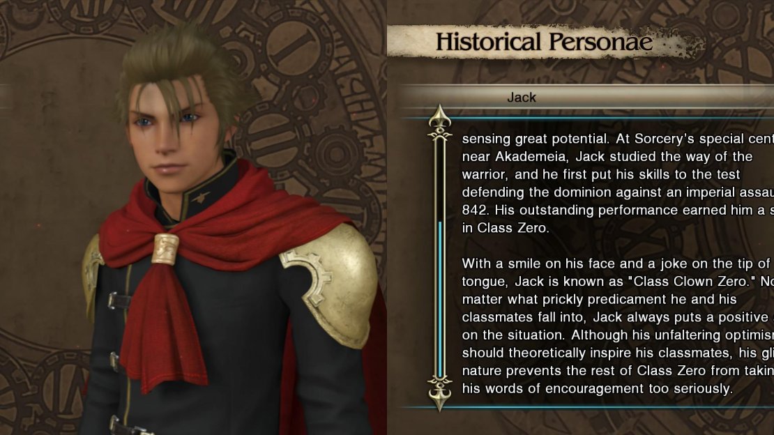 Overly optimisitc, Jack doesn’t take himself or life too seriously. The world could be falling down and Jack would still find a way to make light of a situation.