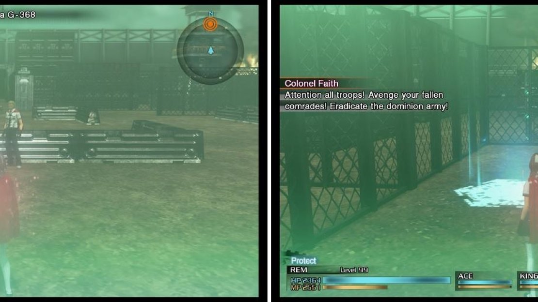 After defeating the Dainsleif-like MA, you will not be able to heal at all, unless you use one of the recovery portals (right) that are in certain areas.