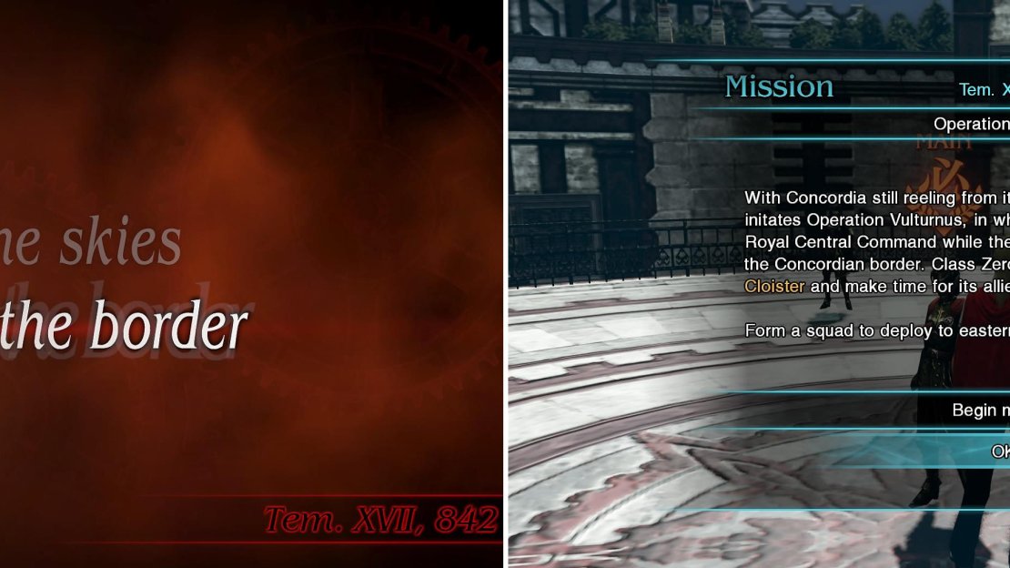 Select “Travel to the Border” to begin this mission.