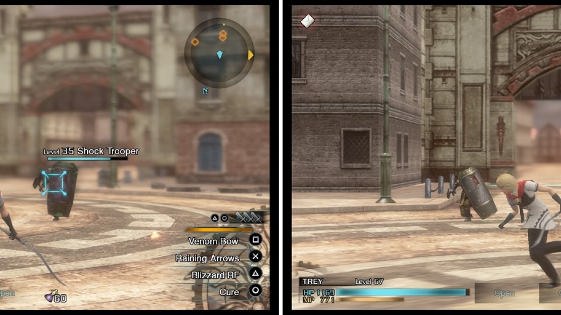 Shock Troopers block all attacks from the front, so try and get behind them to defeat them.