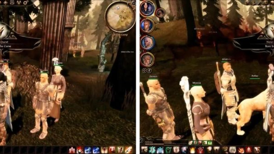 Pick up a few quests here by talking to the residents of the camp.
