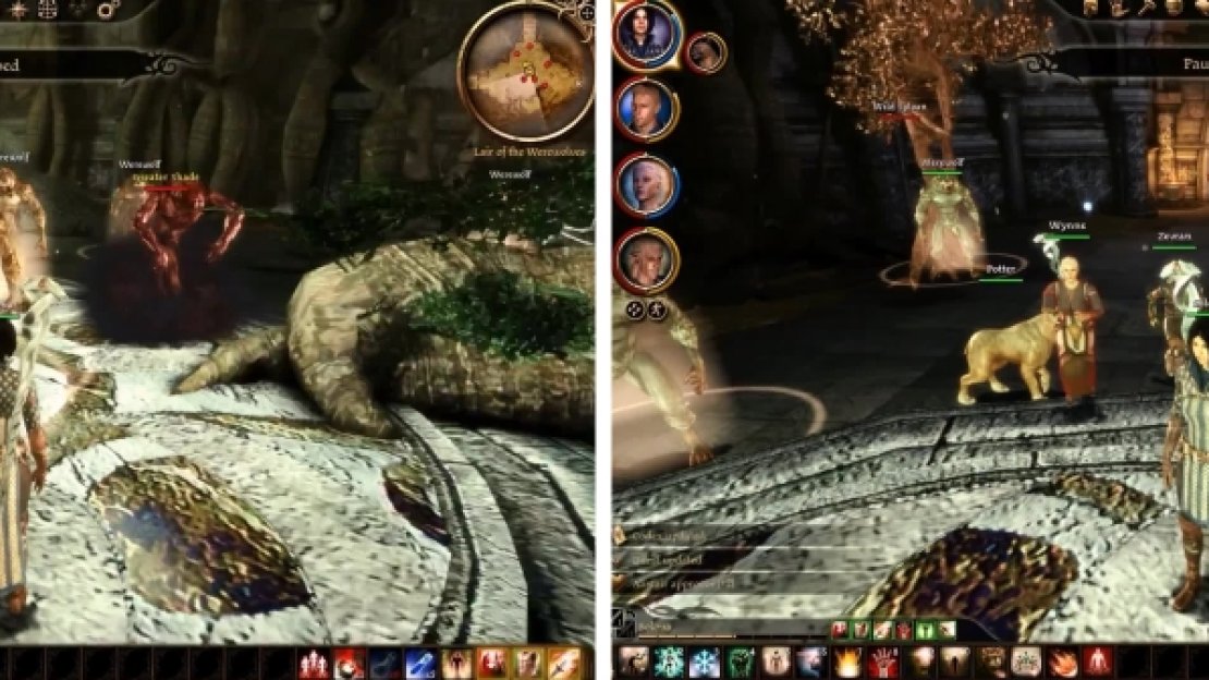 You can choose who to attack if you tell Zathrian you will force him to end the curse.