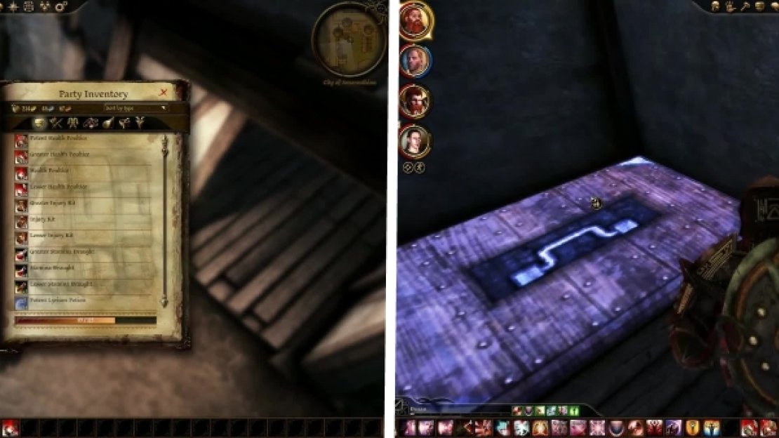 Kill the Shady Character outside this house for the Key. Head inside and unlock the trapdoor leading to the den.