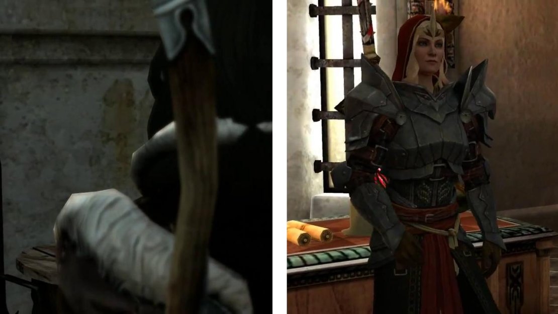 Speak with Meredith and Elsa in the Templar Hall.