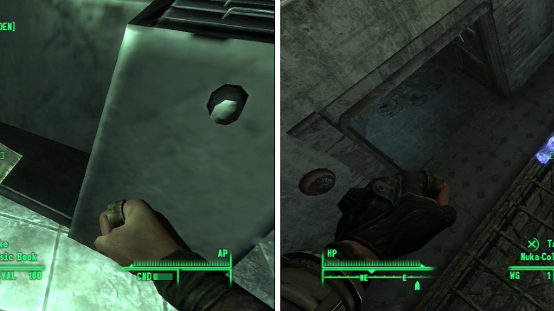 Sheet Music Books (left) will allow you to get some new tunes for your Pip-Boy radio, and Nuka-Cola Quantum (right) are a finite resource without the Quantum Chemist perk.