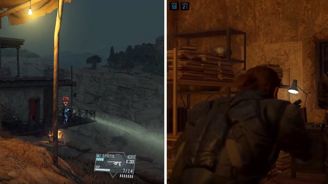 Inside this building is a prisoner (left) and nearby is some intel (right) about the tanks’ location.