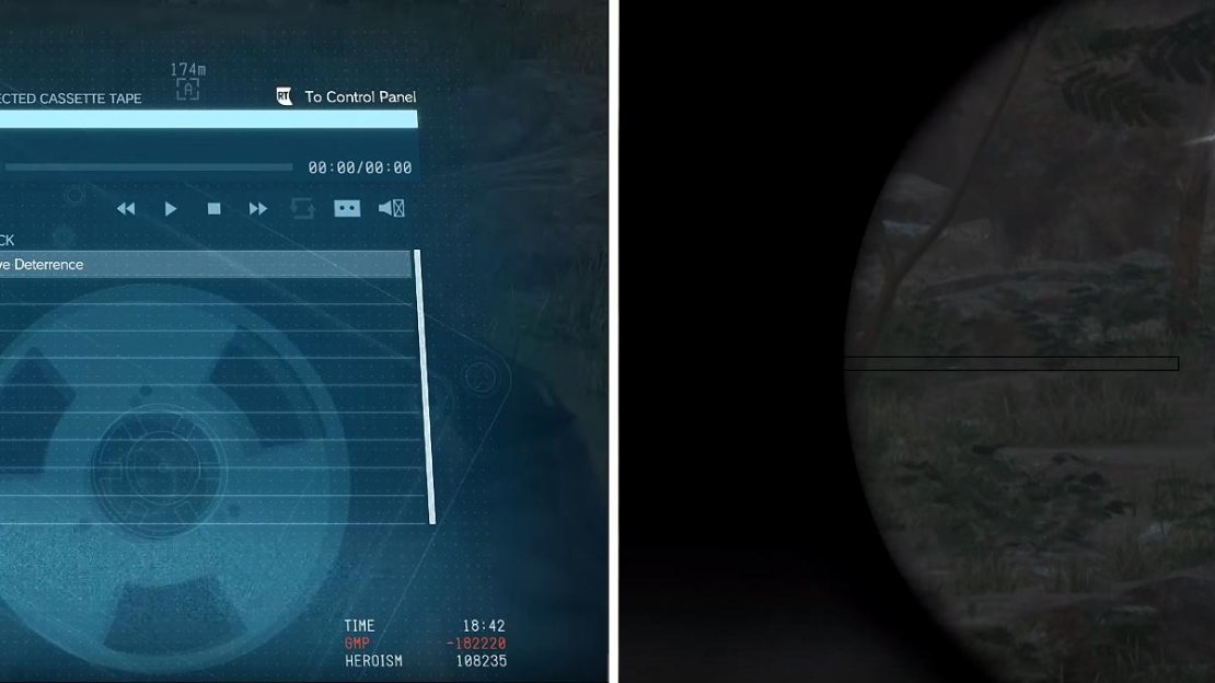 Playing Paz’s humming on loop with the speaker on (left) allows you to walk up the soldiers and they will surrender. Otherwise, they will run (right).