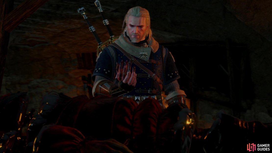 Examine the corpse of the murdered noble to find an Unusual Severed Hand, which raises many questions and offers few answers.