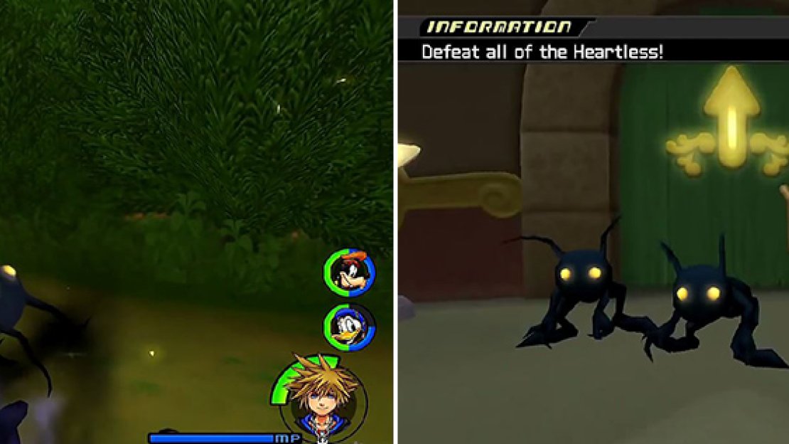 Shadows and Soldiers look similar and come in large groups. Watch out for Soldiers (right) as they are more powerful.