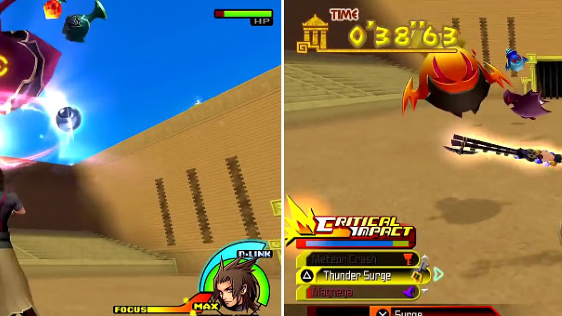 Magnega (left) is perfect for grouping enemies together so you can kill them faster. As you progress further, the enemies get stronger (right) and there are more of them.