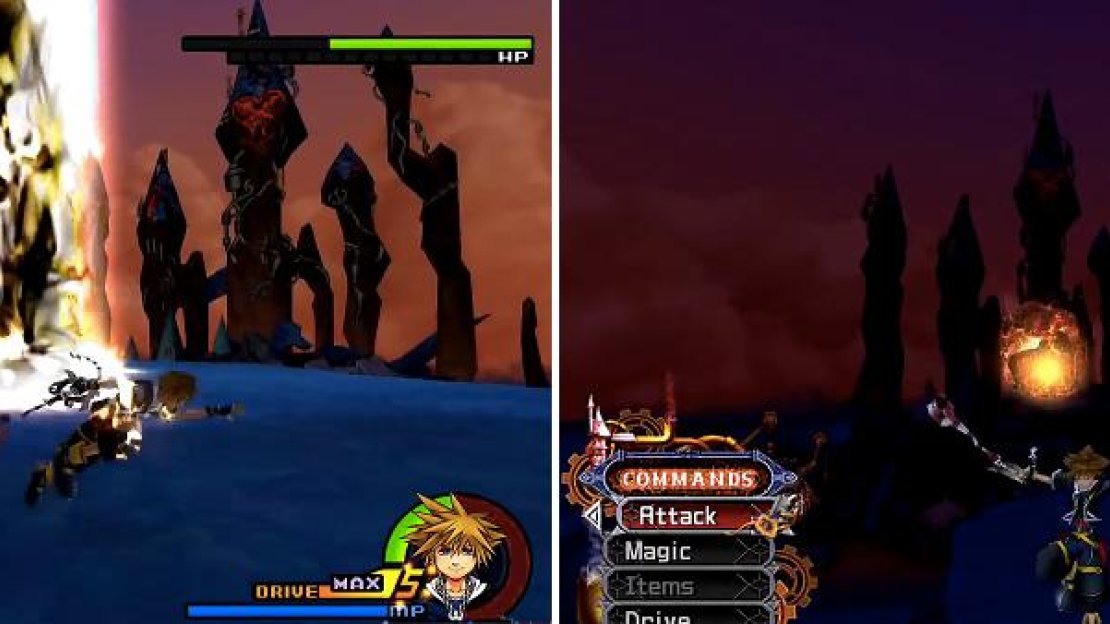 The Firaga Wall (left) is used from Phase 2 onwards and more often as Sephiroth gets near to death. Meteor (right) is used a lot in the final phase. Aerial dash from side to side of the arena to avoid it.
