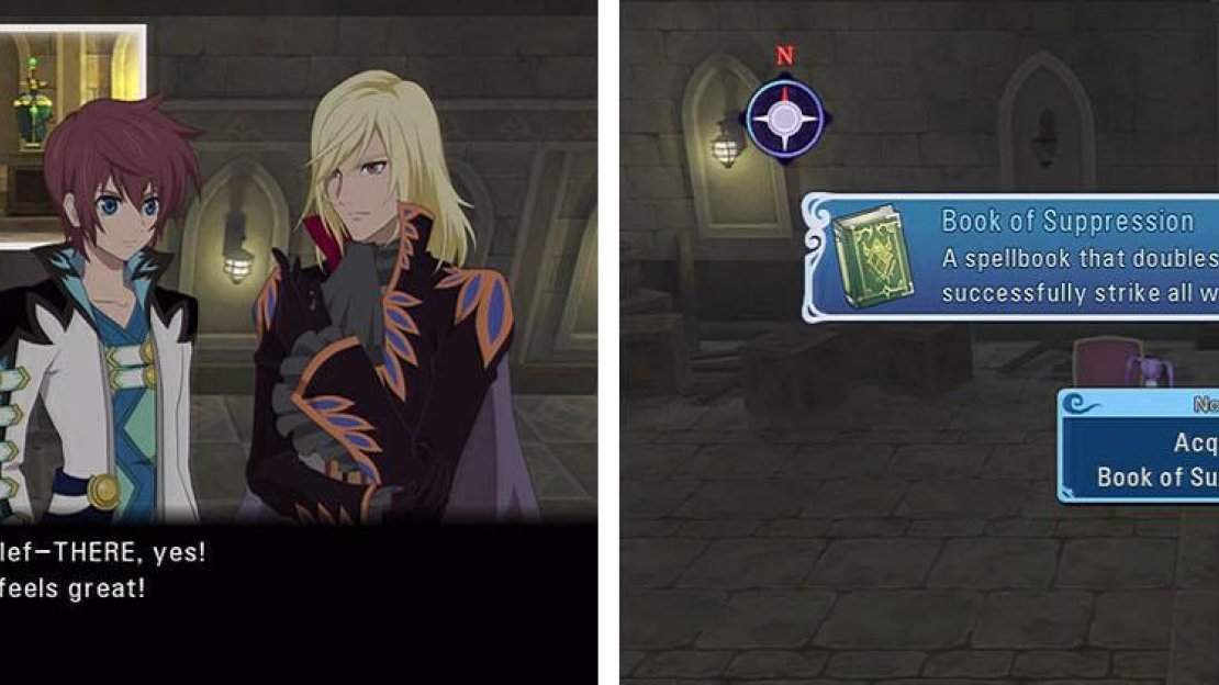Check the discovery and then get the Book of Suppression before entering the castle.