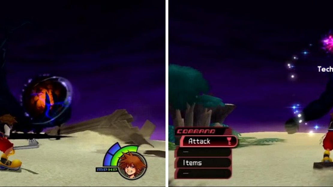 Darkside will reach into the ground and pull out an orb (left) which then goes into the sky and will rain down you (right).