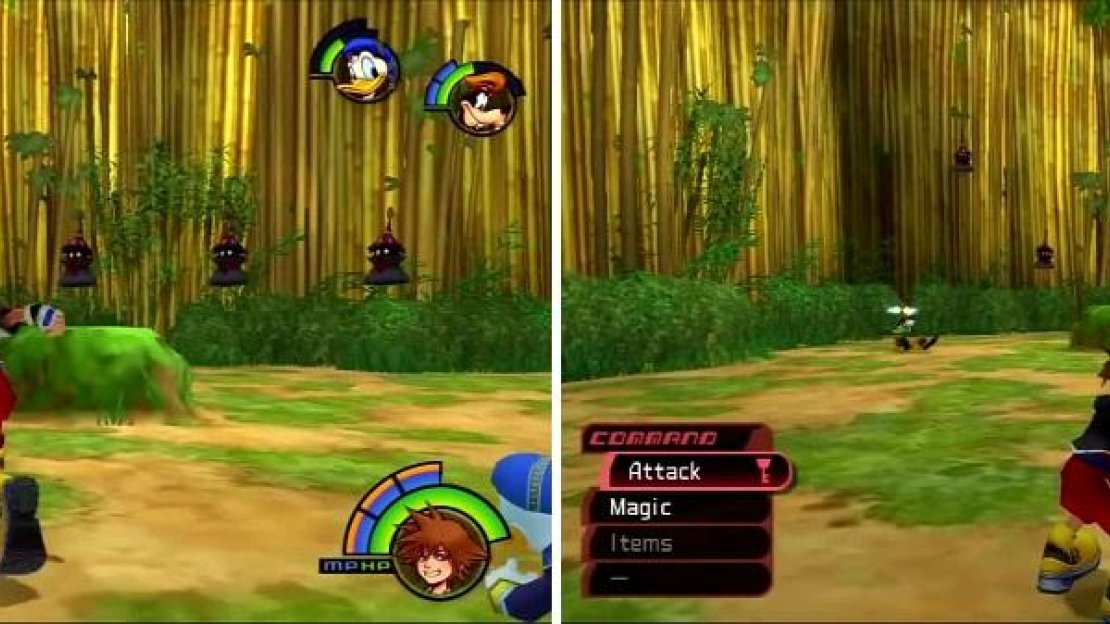 Black Ballade looks like their wizard counterparts (left). Stand back to see the real bob up and down (right).