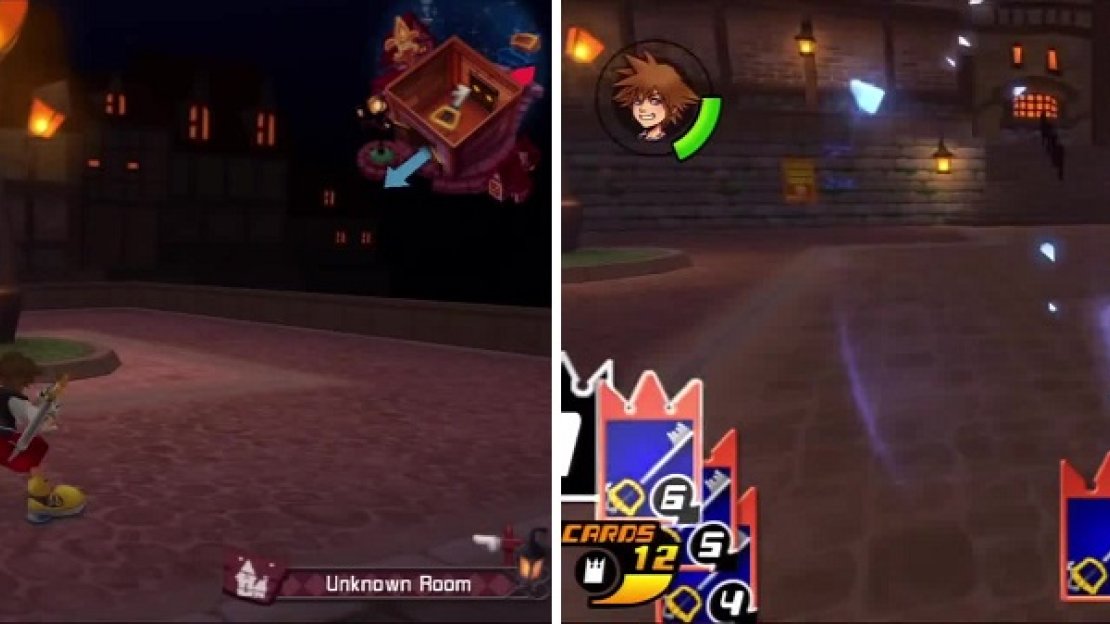 Follow the tutorial to pick up and throw this crate (left). Shortly after you are thrown into your first battle (right).