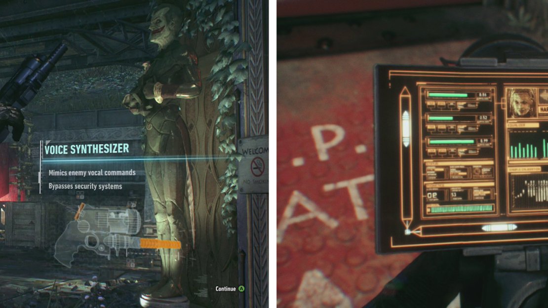 After nabbing the Voice Synthesizer (left) organise the mixers as above (right).