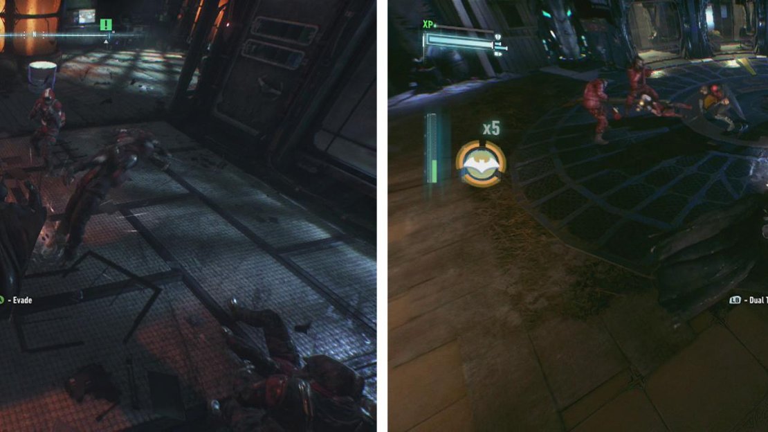 The standard Thugs/Soldiers are the most common enemy (left). They can use several weapons including shields (right).