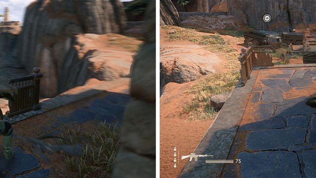 When you defeat the sniper on the tower a group of reinforcements appears.