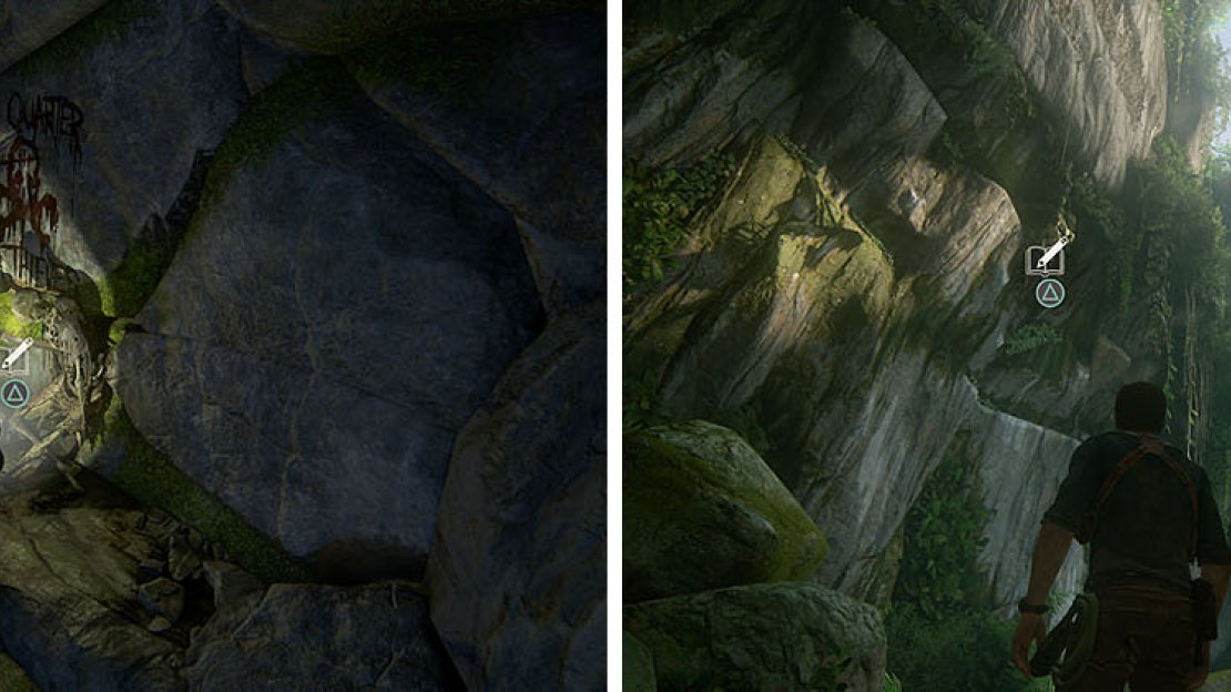 Left: No Quarter For Thieves / Right: Hanging Corpse