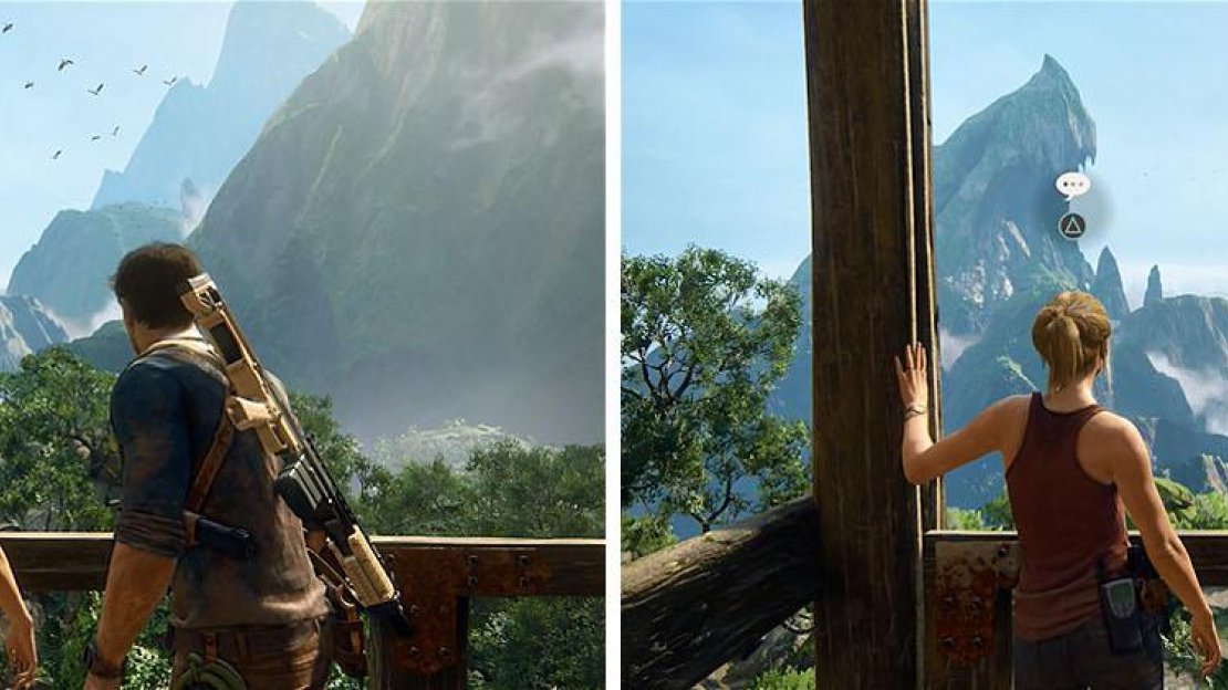 Left: It’s like a postcard. / Right: So, what made you change your mind?