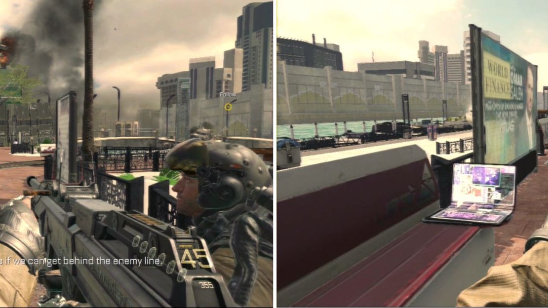 When you finally land, follow the river to the end to find the Intel.