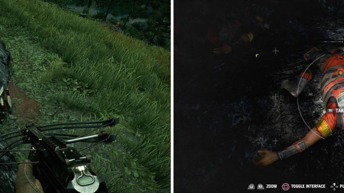 You will need to visit a spot where you can get a weapon of the type you need to use (left). Don’t forget you need to take a picture of each commander (right).