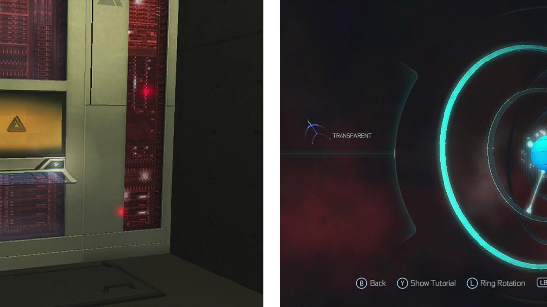 Find the computer in need of repair (left). Organise the rings as such (right) to solve the puzzle.