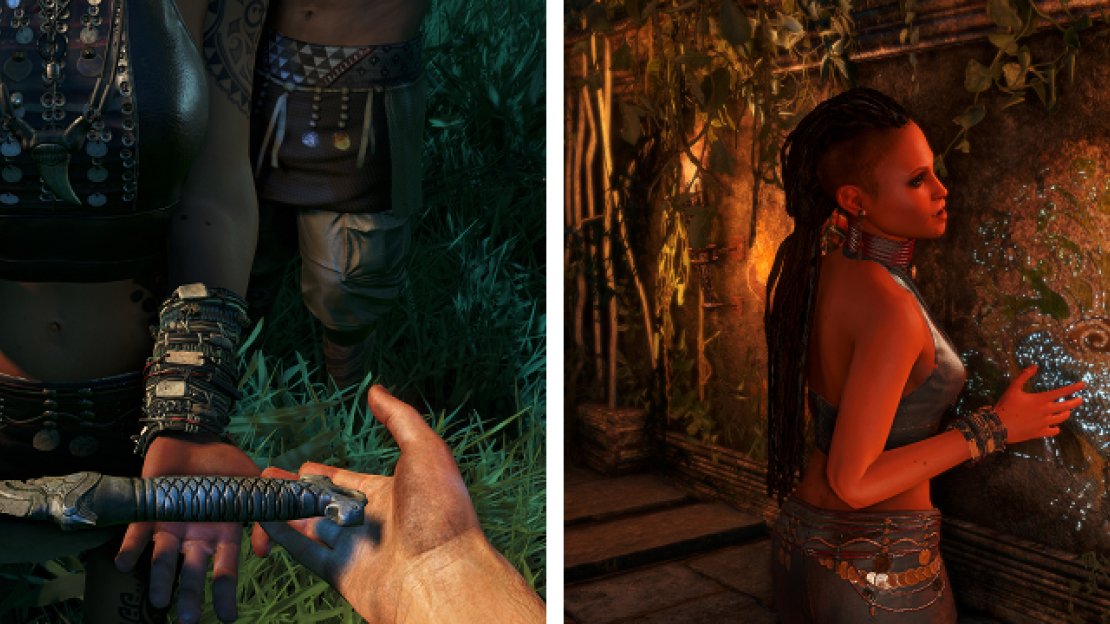 Hand over the ceremonial knife to Citra, who will then proceed to tell you about the creation of the Rook Islands.