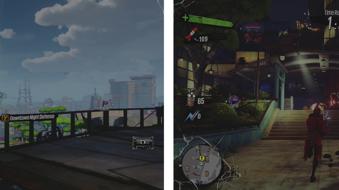 You can begin the challenge at the Valve (left). Plant traps and cut laps around the area to help traps defend where required (right).