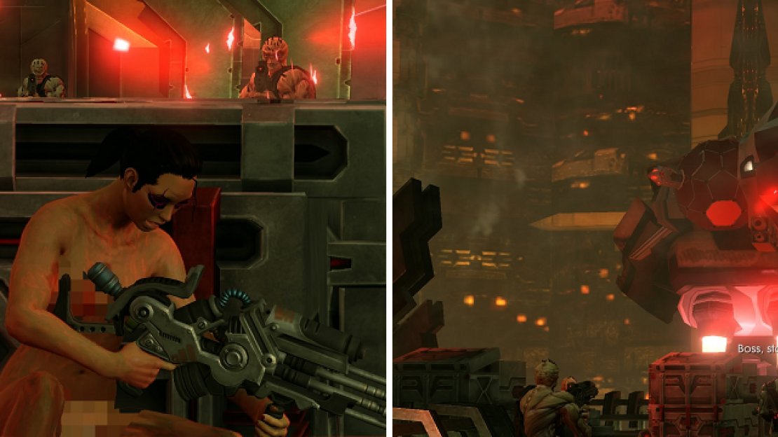 Keep fighting and killing the Zin, using the crates as cover, until your friends finally come to rescue you.