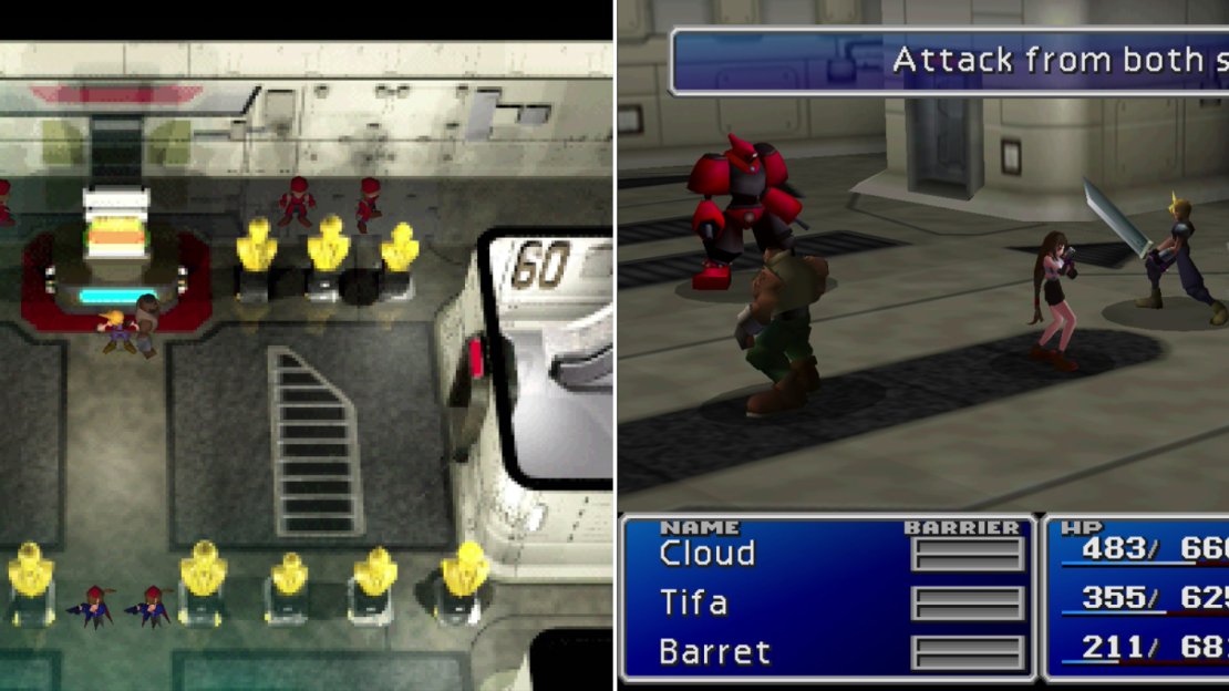 Signal your allies over when the guards aren’t looking to avoid a confrontation (left). If you get caught, you’ll have to fight off a pair of guards (right).