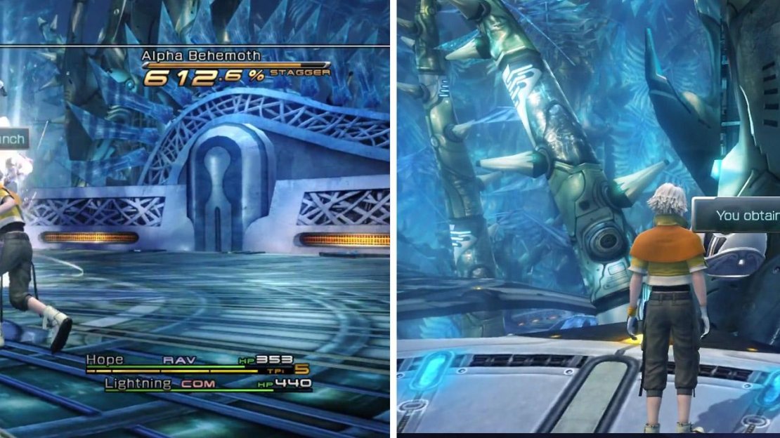Launch the Behemoth during Stagger (left). 3x Antidotes is your reward for defeating it (right).