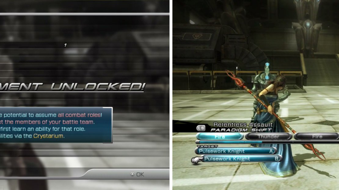 Role Development Unlocked (left) and 2x Pulsework Knights (right).