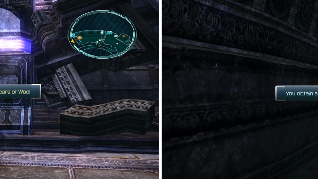 4x Tear of Woe location (left) and Unsetting Sun location (right).