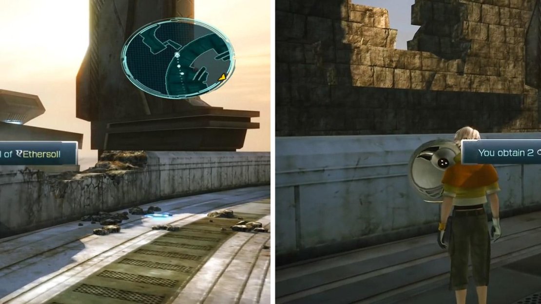 2x Frostbane Brooch location (left) and Ethersol location (right).