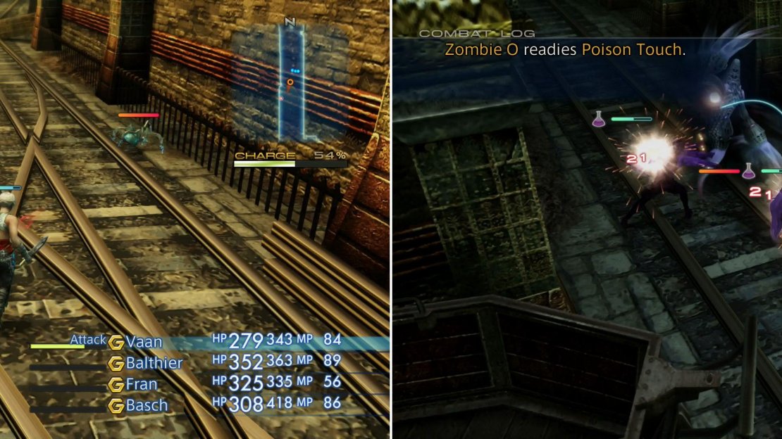 If the lights are on, you’ll encounter mostly Battery Mimics (left), while in the darkness the undead will prowl (right).