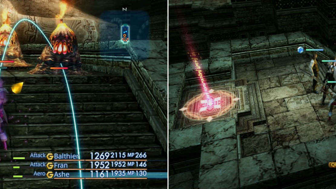 Get past the traps and you’ll be met by a host of Oilings (left). In addition, the Matriarch Bomb has a chance to spawn in this area, as well (right).