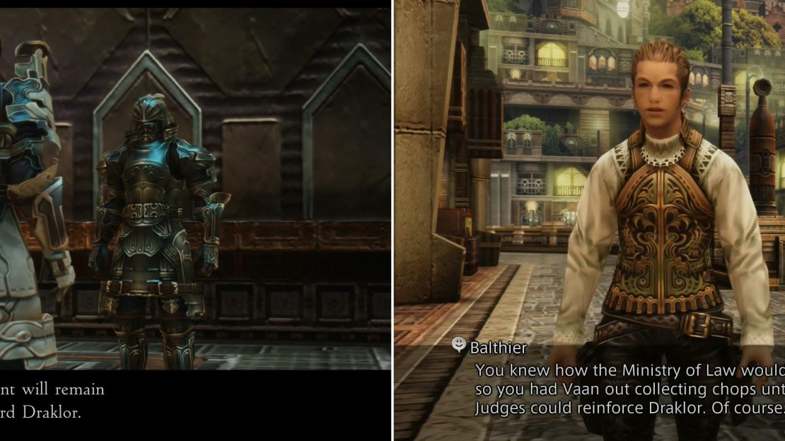 It appears Vayne’s recent coup will complicate your infiltration of Draklor (left), but fortunately Jules has been conspiring to assist you (right).